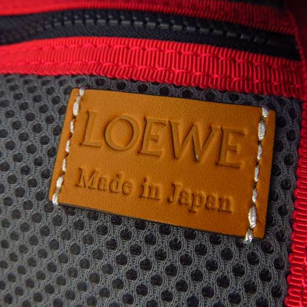 実際に弊社で買取させて頂いたLOEWE/ロエベ ELNバックパック キャンバス×レザー 301.50AU40 の画像 5枚目