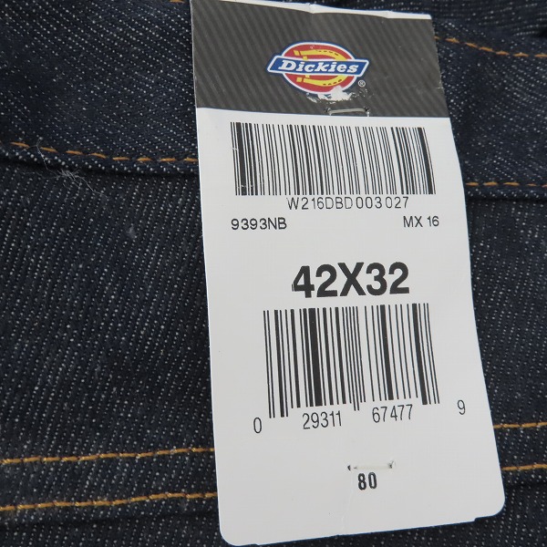 実際に弊社で買取させて頂いたDickies/ディッキーズ デニムパンツ/ジーンズ 9393NB/42×32の画像 4枚目