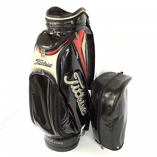 実際に弊社で買取させて頂いたTitleist/タイトリスト 5分割キャディバッグ ブラックの画像 1枚目