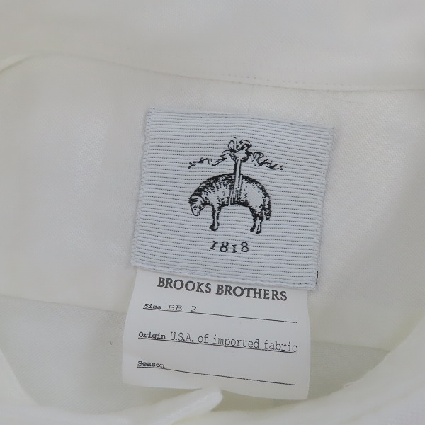 実際に弊社で買取させて頂いた【未使用】BLACK FLEECE by Brooks Brothers/ブルックスブラザーズ オックスフォードシャツ 28677/BB2の画像 2枚目