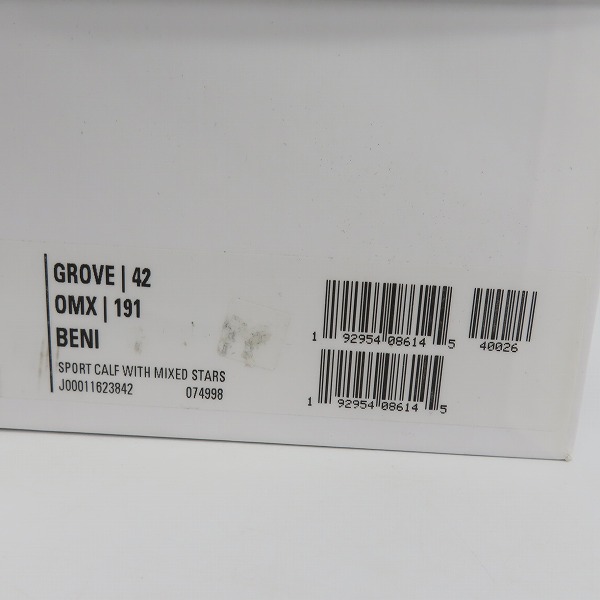 実際に弊社で買取させて頂いたJIMMY CHOO/ジミーチュウ  スリッポン レザー スニーカー スタースタッズ GROVE OMX 191/42の画像 8枚目