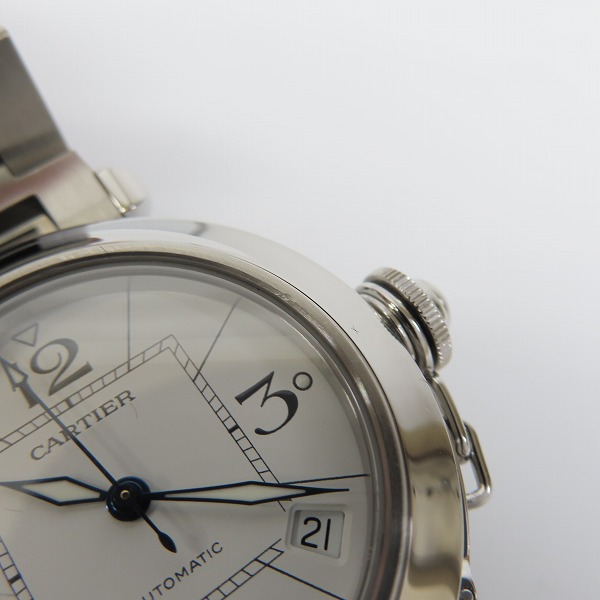 実際に弊社で買取させて頂いたCartier/カルティエ パシャC ボーイズ 新デイト 自動巻き W31074M7の画像 7枚目