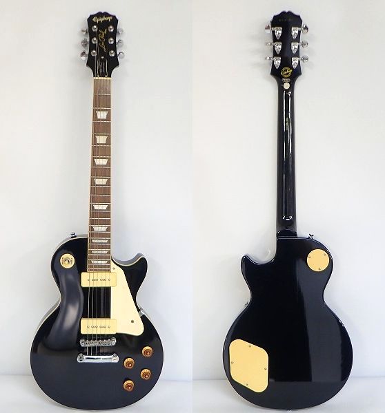 実際に弊社で買取させて頂いた★Epiphone/エピフォン Custom Shop Limited Edition Les Paul 56 EBONY/レスポール ソフトケース付の画像 1枚目