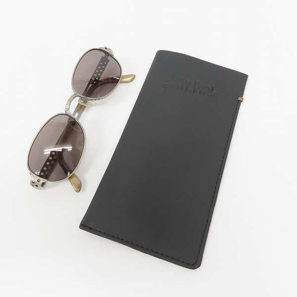 実際に弊社で買取させて頂いたJean Paul GAULTIER/ジャンポールゴルチエ ヴィンテージ パンチングデザイン サングラス/アイウェア 56-7115の画像 8枚目