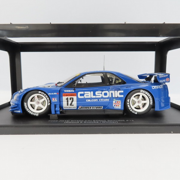 実際に弊社で買取させて頂いたAUTOart/オートアート 1/18 2003 JGTC GT500 CALSONIC SKYLINE #12 ミニカーの画像 1枚目