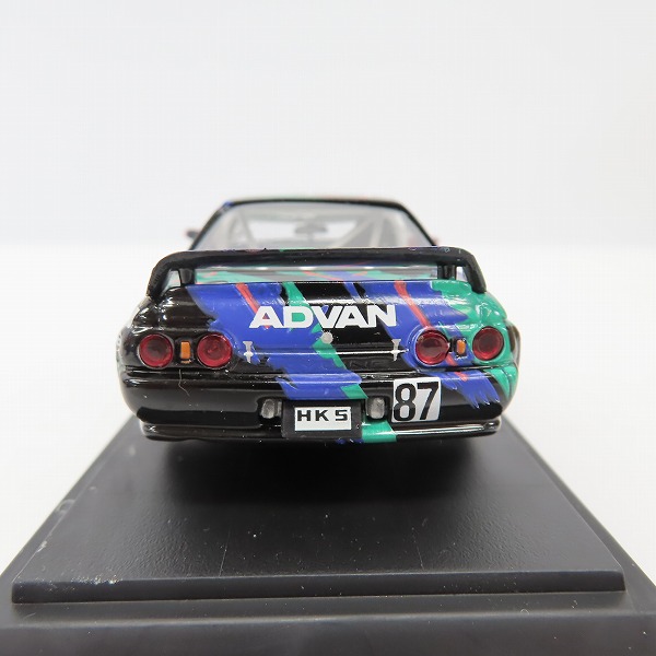 実際に弊社で買取させて頂いたEBBRO/エブロ 1/43 HKS スカイライン GT-R Gr-A #87 ブラック ダイキャストモデルカー/63 ミニカーの画像 2枚目