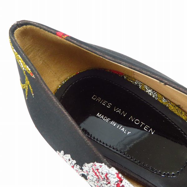 実際に弊社で買取させて頂いたDRIES VAN NOTEN/ドリスヴァンノッテン パンプス 花柄 刺繍 WS21/159/QU487/38の画像 4枚目