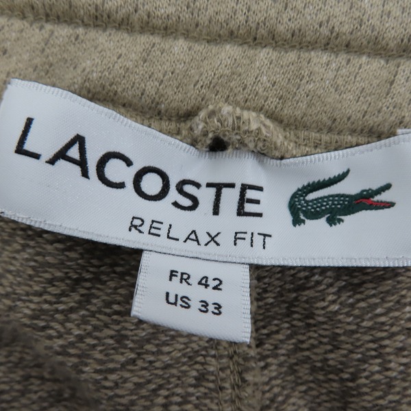 実際に弊社で買取させて頂いたLACOSTE/ラコステ インレイスウェットショーツ/ハーフパンツ FH211EL/42の画像 2枚目