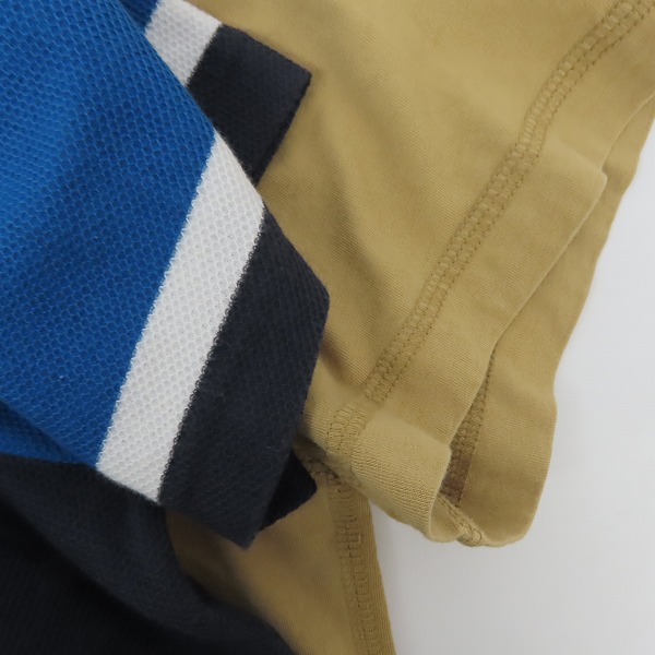実際に弊社で買取させて頂いたLACOSTE/ラコステ 半袖 無地/ カラーブロックTシャツ/M/L 2点セットの画像 5枚目