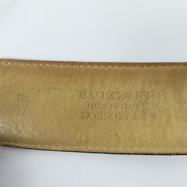 実際に弊社で買取させて頂いたBVLGARI/ブルガリ BBラウンドバックル レザーベルトの画像 3枚目