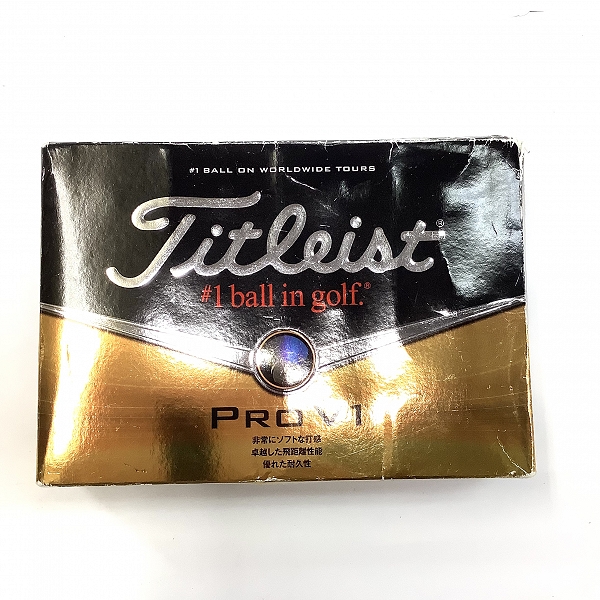 実際に弊社で買取させて頂いた【未使用】Titleist/タイトリスト PRO V1 ホワイト ゴルフボール 1ダースの画像 2枚目