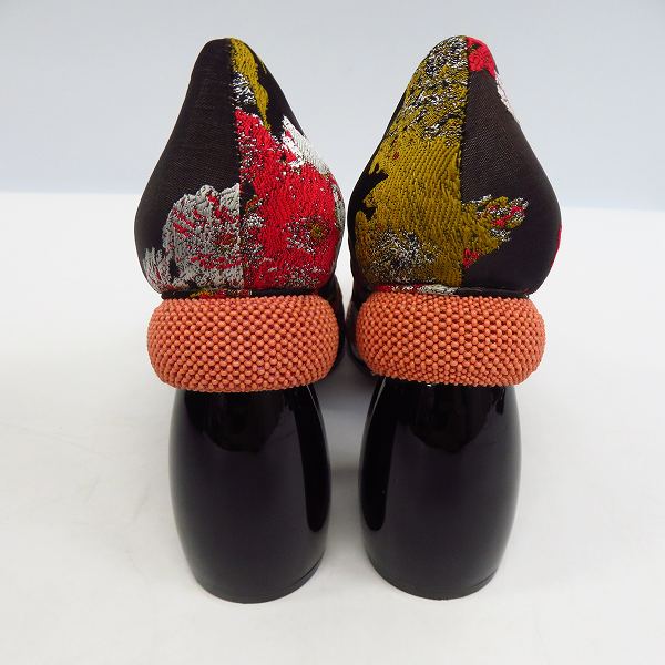 実際に弊社で買取させて頂いたDRIES VAN NOTEN/ドリスヴァンノッテン パンプス 花柄 刺繍 WS21/159/QU487/38.5の画像 1枚目