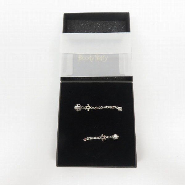 実際に弊社で買取させて頂いた【ギャラ付き】Bloody Mary/ブラッディマリー 化猫/八咫烏 ピアスセットの画像 9枚目