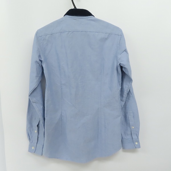 実際に弊社で買取させて頂いたDIESEL BLACK GOLD/ディーゼル ブラックゴールド ニット切替オックスフォードシャツ/size：44の画像 1枚目