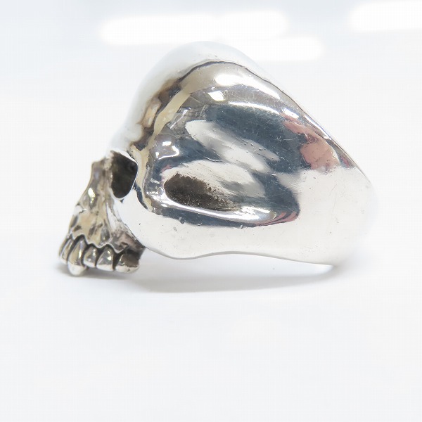 実際に弊社で買取させて頂いたCRAZY PIG/クレイジーピッグ ラージエビルスカルリング 18.5号の画像 2枚目