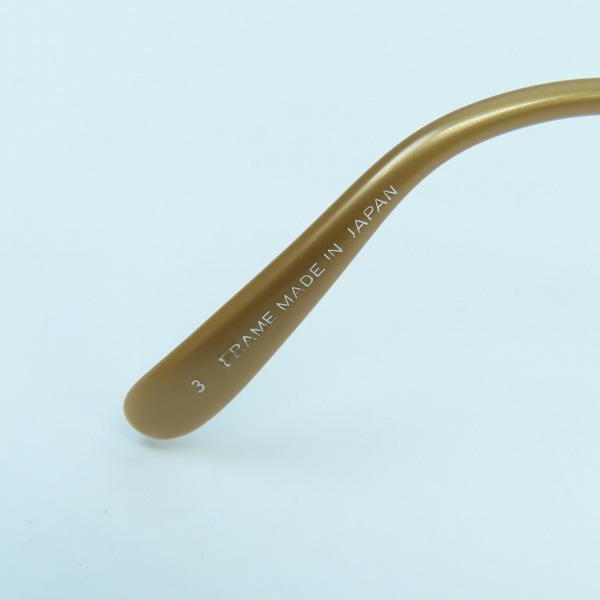 実際に弊社で買取させて頂いたJean Paul GAULTIER/ジャンポールゴルチェ ヴィンテージ メガネフレーム ゴールド 55-6106の画像 8枚目
