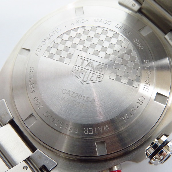 実際に弊社で買取させて頂いた【ギャラ付き】TAG Heuer/タグホイヤー フォーミュラ1 自動巻/クロノグラフ 腕時計 CAZ2015.BA0876の画像 4枚目