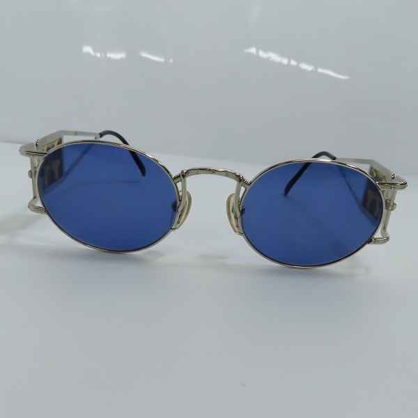 実際に弊社で買取させて頂いたJean Paul GAULTIER/ジャンポールゴルチエ ヴィンテージ スクエアプレートデザイン サングラス/アイウェア 56-4672の画像 1枚目