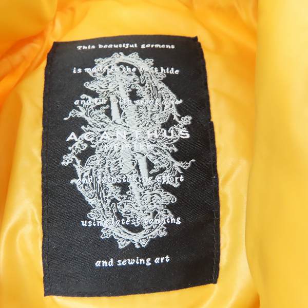 実際に弊社で買取させて頂いたACANTHUS/アカンサス ダウンジャケット/Mの画像 2枚目