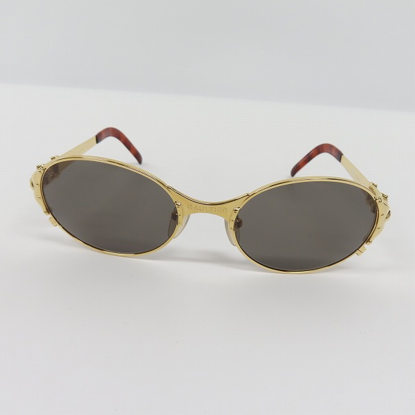 実際に弊社で買取させて頂いたJean Paul GAULTIER/ジャンポールゴルチエ ヴィンテージ オーバルフレーム サングラス/アイウェア ゴールド 56-5106