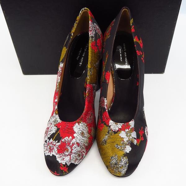 実際に弊社で買取させて頂いたDRIES VAN NOTEN/ドリスヴァンノッテン パンプス 花柄 刺繍 WS21/159/QU487/37