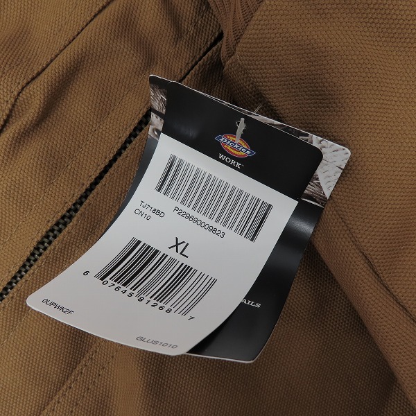 実際に弊社で買取させて頂いた【未使用】Dickies/ディッキーズ Hooded Jacket/フーデッド ジャケット TJ718BD/XLの画像 6枚目
