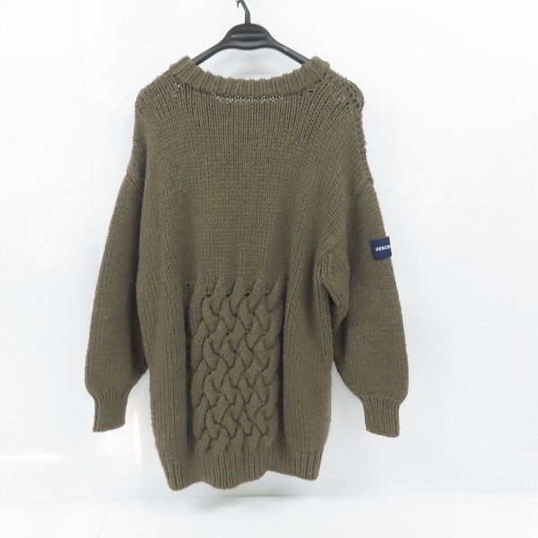 実際に弊社で買取させて頂いたDESCENDANT/ディセンダント 20AW FADED CABLE KNIT フェイディッド ケーブルニット 202MADS-KNM02/size：3の画像 1枚目