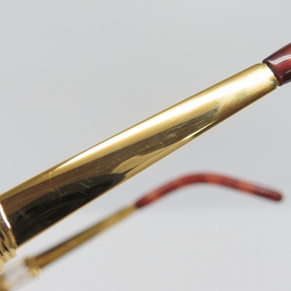 実際に弊社で買取させて頂いたJean Paul GAULTIER/ジャンポールゴルチエ ヴィンテージ オーバルフレーム サングラス/アイウェア ゴールド 56-5106の画像 7枚目