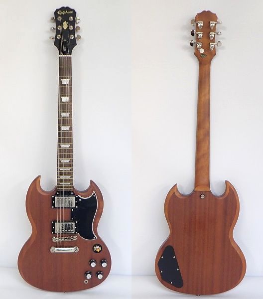 実際に弊社で買取させて頂いた★Epiphone/エピフォン SG Worn G-400 エレキギター ギグケース付の画像 1枚目