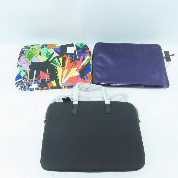 実際に弊社で買取させて頂いた【未使用】Marc by Marc Jacobs/マークバイマークジェイコブス 2WAY PCケース/タブレットケース 総柄 3点セットの画像 1枚目