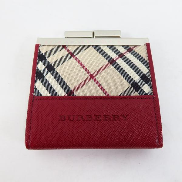 実際に弊社で買取させて頂いたBURBERRY/バーバリー ノバチェック がま口 コインケース 財布