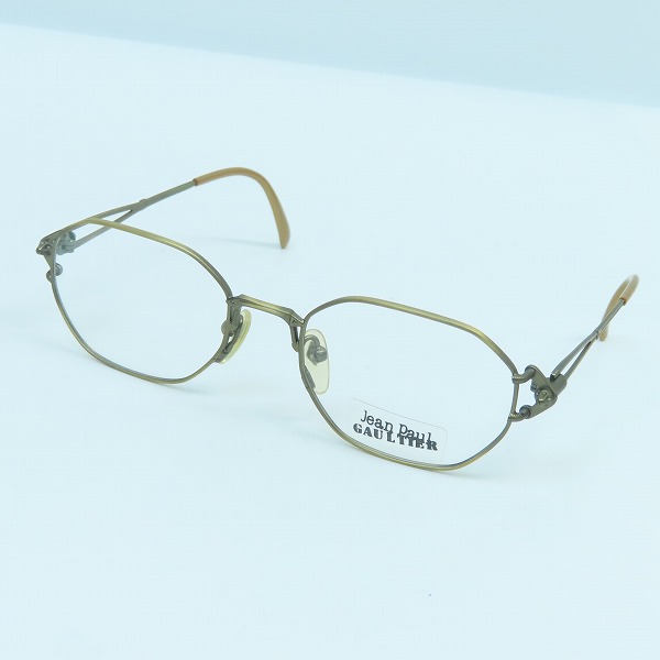 実際に弊社で買取させて頂いたJean Paul GAULTIER/ジャンポールゴルチェ ヴィンテージ メガネフレーム ゴールド 55-6106