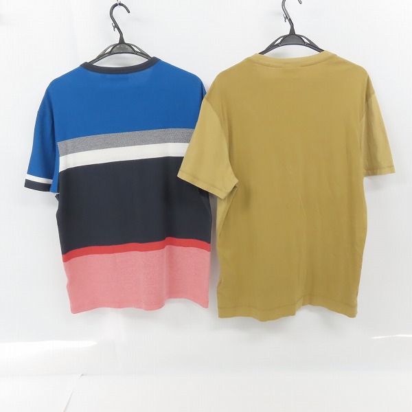 実際に弊社で買取させて頂いたLACOSTE/ラコステ 半袖 無地/ カラーブロックTシャツ/M/L 2点セットの画像 1枚目