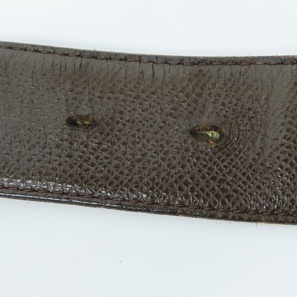 実際に弊社で買取させて頂いたBVLGARI/ブルガリ BBラウンドバックル レザーベルトの画像 6枚目