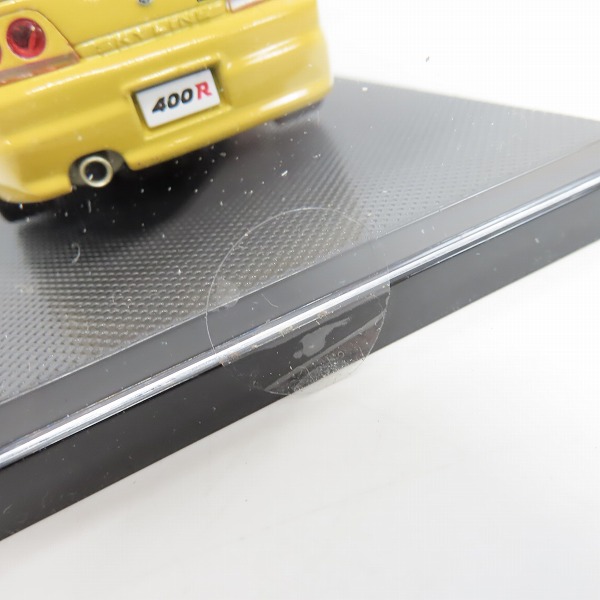 実際に弊社で買取させて頂いたEBBRO/エブロ 1/43 ニッサン スカイライン GT-R R33 ニスモ 400R 1996 イエロー/709の画像 5枚目