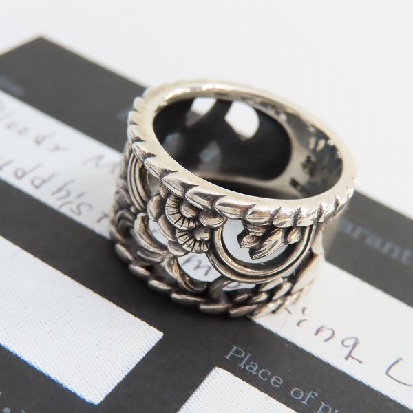 実際に弊社で買取させて頂いた【ギャラ付き】Bloody Mary ブラッディマリー 仏光万華鏡 Buddhist Lamp Ring L リング/17号