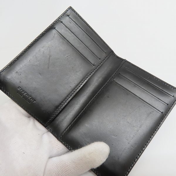 実際に弊社で買取させて頂いたGIVENCHY/ジバンシイ スターロゴ レザーカードケースの画像 5枚目