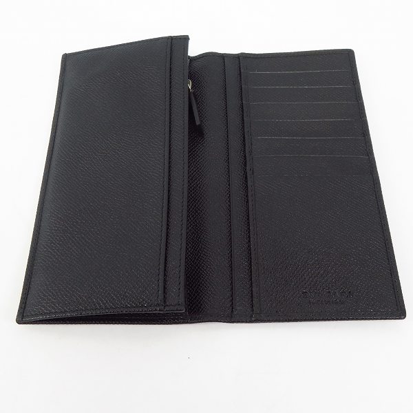 実際に弊社で買取させて頂いたBVLGARI/ブルガリ 二つ折り 長財布/ウォレット ブラックの画像 3枚目