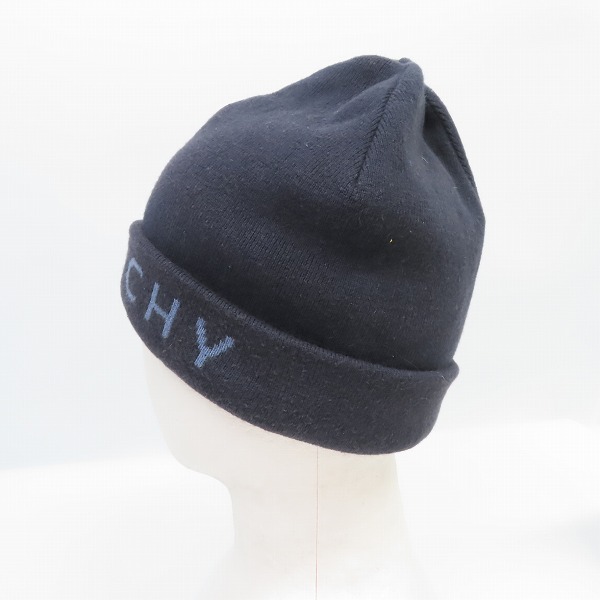実際に弊社で買取させて頂いたGIVENCHY/ジバンシイ カシミヤ混 ロゴ ニット帽/ビーニー の画像 2枚目