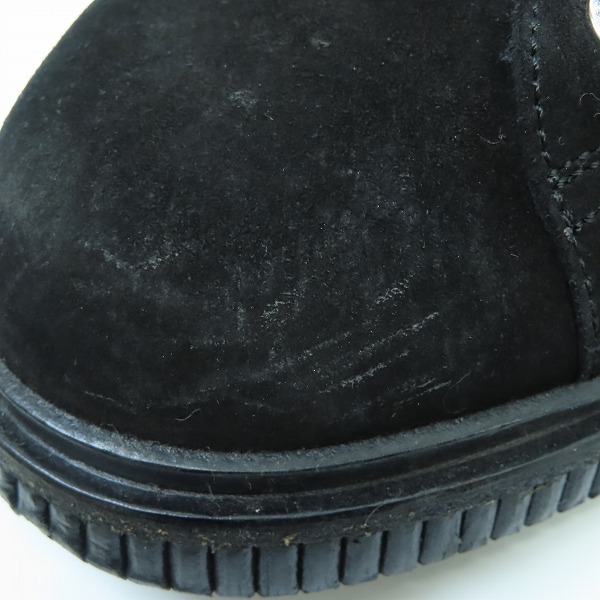 実際に弊社で買取させて頂いたJIMMY CHOO/ジミーチュウ Kurt Black Suede Lace Up Boots スウェードレザー サイドジップブーツ 44の画像 8枚目