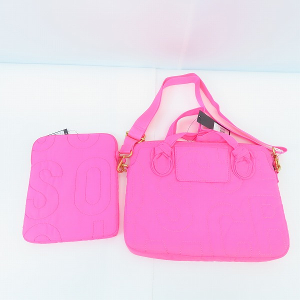 実際に弊社で買取させて頂いた【未使用】Marc by Marc Jacobs/マークバイマークジェイコブス ノックアウトピンク PC/タブレットケース 2点セットの画像 1枚目