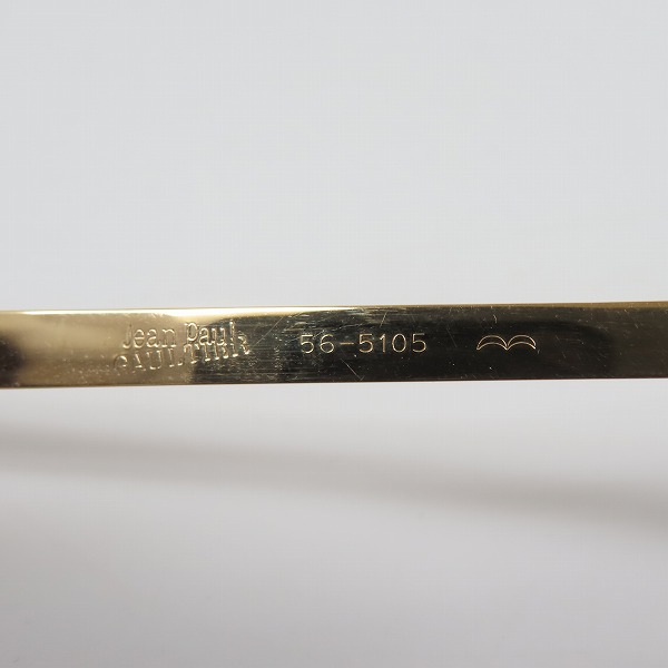 実際に弊社で買取させて頂いたJean Paul GAULTIER/ジャンポールゴルチエ Protection バネデザイン サングラス/アイウェア 56-5105の画像 4枚目