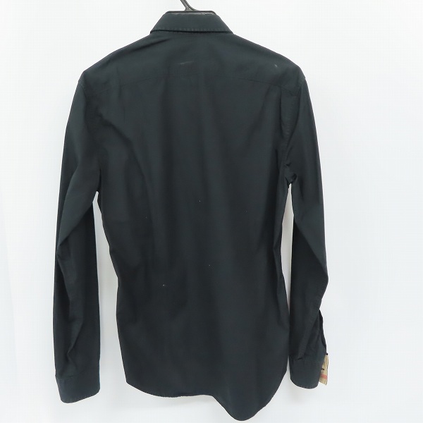 実際に弊社で買取させて頂いたBURBERRY BRIT/バーバリー ブリット 長袖シャツ ブラック/Sの画像 1枚目