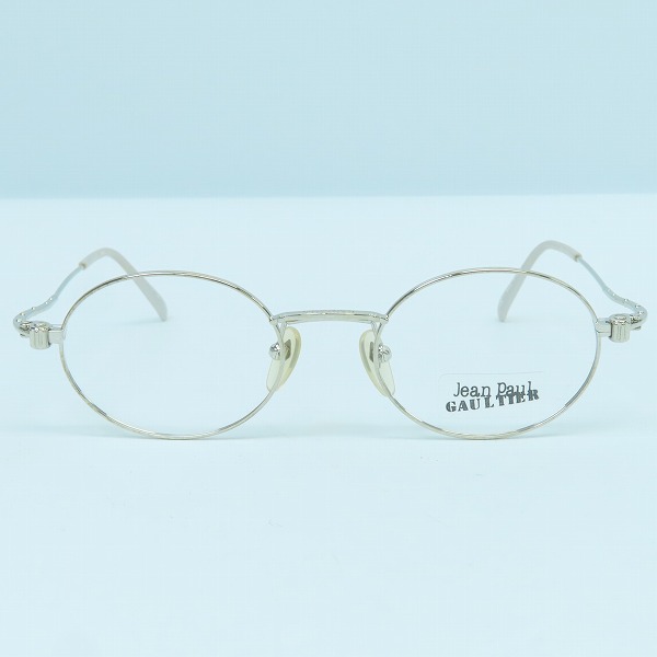 実際に弊社で買取させて頂いたJean Paul GAULTIER/ジャンポールゴルチェ ヴィンテージ メガネフレーム シルバー 55-6105の画像 1枚目