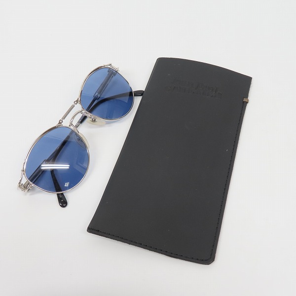 実際に弊社で買取させて頂いたJean Paul GAULTIER/ジャンポールゴルチエ ヴィンテージ バネデザイン サングラス/アイウェア シルバー 56-5107の画像 8枚目