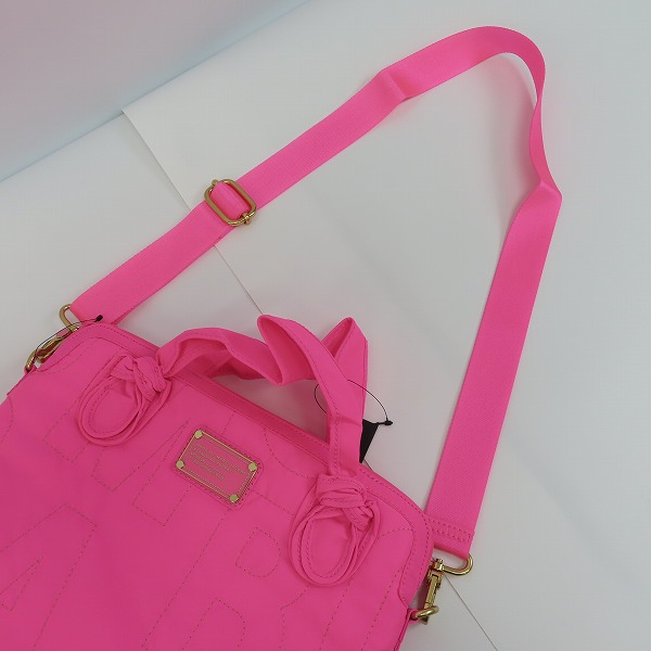 実際に弊社で買取させて頂いた【未使用】MARC BY MARC JACOBS/マークバイマークジェイコブス 2WAY PCケース ピンク M6131069 3点セットの画像 4枚目