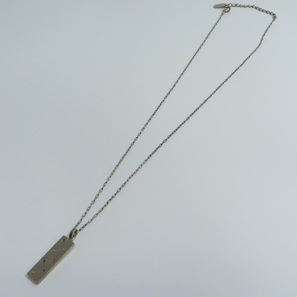 実際に弊社で買取させて頂いたPaul Smith/ポールスミス カラードット プレート ペンダント/ネックレスの画像 5枚目