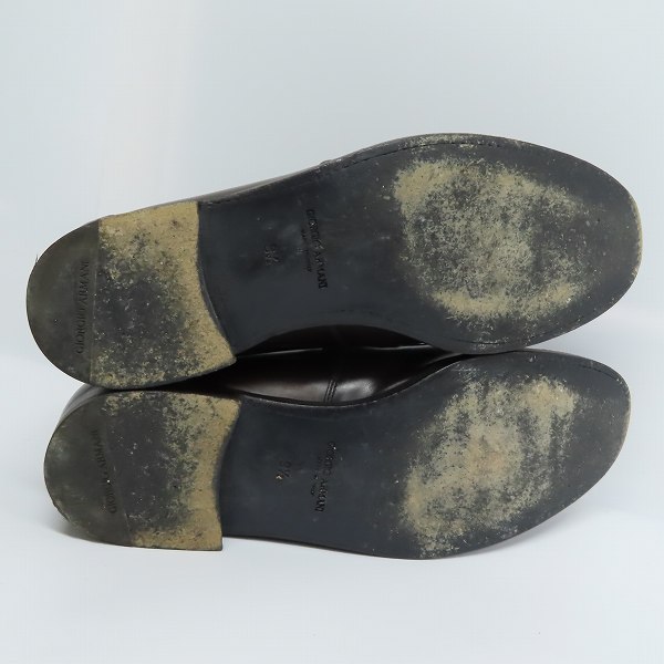 実際に弊社で買取させて頂いたGIORGIO ARMANI/ジョルジオアルマーニ コインローファー/UK9.5の画像 2枚目