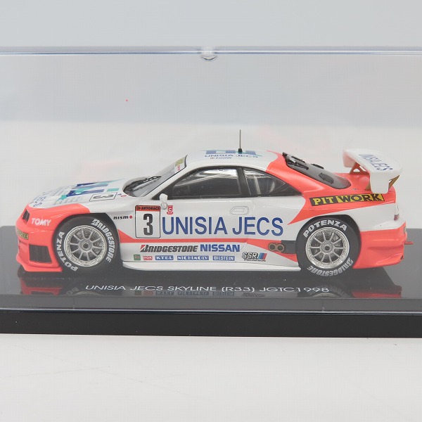 実際に弊社で買取させて頂いたEBBRO/エブロ 1/43 NISSAN 日産 ユニシア ジェックス スカイラインR33 JGTC 1998 #3 44194の画像 1枚目
