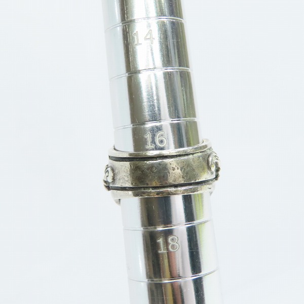 実際に弊社で買取させて頂いた【ギャラ付】LEATHERS AND TREASURES/レザーズアンドトレジャーズ スクロールハートストーンリング/17号の画像 7枚目